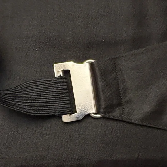 Elegant Men's Tuxedo Vest Black Tie Adjustable Waist and Neck - Picture 9 of 9